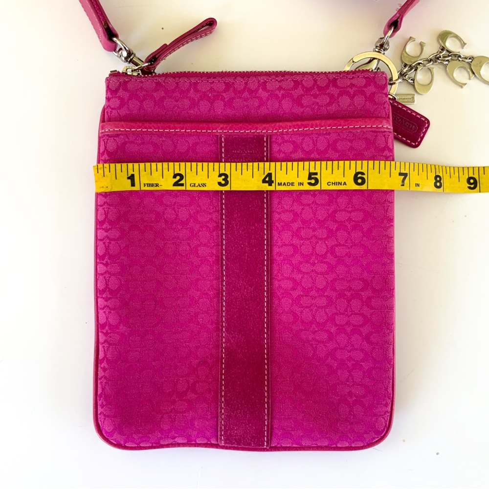 Coach Pink Monogram Crossbody Bag - Picture 9 of 9